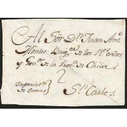 G)1800 PERU, 2 REALES MANUSCRIPT, COLONIAL FRONT COVER, XF