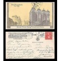 E)1960 RUSSIA, BUILDING, CITY, ARCHITECTHURE, RETRO, ILUSTRATION, POSTCARD