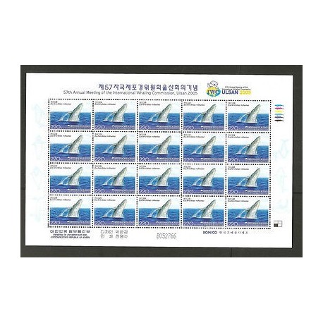 O) 2005 KOREA, WHALE,57TH ANNUAL MEETING OF THE COMMISSION, BLOCK MNH
