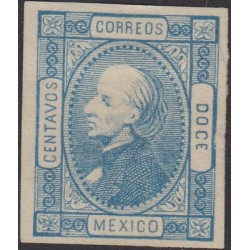 G)1872 MEXICO, FAKE NICE REFERENCE, HIDALGO ISSUE, 12 CENTS, MNH