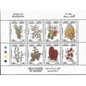 E)1993 BAHRAIN, WILD FLOWERS OF BAHRAIN, BLOCK OF 8, MNH 