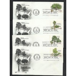 O) 1978 UNITED STATES - USA. TREES - WHITE OAK, GIANT SEGUOIA, WHITE PINE, GRAY