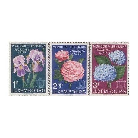 E) 1959 LUXEMBORG, FLOWERS, MONDORF-LES-BAINS