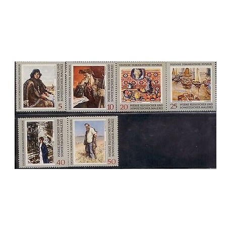 E) 1969 GERMANY, WORKS OF RUSSIAN AND SOVIET PAINTING, PICTURE GALLERY, MNH