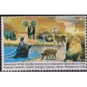 0)2014 CARIBE, HIPPO-RHINO-GAZELLE-LION, WILD ANIMALS, 40TH ANNIVERSARY OF DIPLO