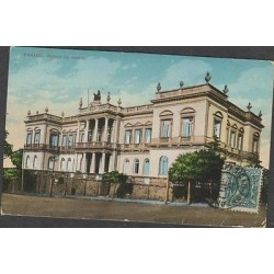 O) 1914 BRAZIL, POSTAL CARD MANAUS, JUSTICE PALACE, USED TO AUSTRIA, XF