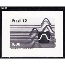 O)1980 BRAZIL, PROOF SOUND WAVES AND OSCILLATOR SCREEN.-