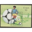 O) 1990 KOREA, ITALY SOCCER WORLD CUP 1990, FOOTBALL, SOUVENIR MNH, SLIGHT TONED