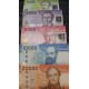 O) 2009 TO 2012 CHILE, BANKNOTE-POLYMER, 1000, 2000, 5000, 10000, 20000,COMPLET 