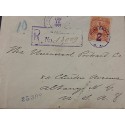 E) 1901 GUATEMALA, CIRCULATED COVER FROM GUATEMALA WITH VIOLET 