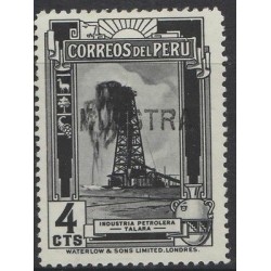 O) 1936 PERU, PROOF, MUESTRA, OIL, REFINERY TALARA, XF