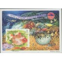 O) 2002 MALAYSIA, SOUVENIR IMPERFORATED, MARINE LIFE, FISH, THE TAME AND THE WIL