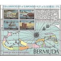 B)1775 BERMUDA, MAP, SEA, BOAT, WAR, 200TH ANNIVERSARY OF GUNPOWDER PLOT AT 