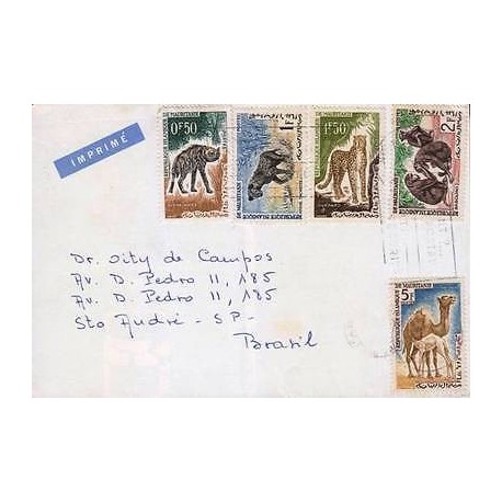 E) 1970 MAURITANIE, CAMELS, TIGER, MONKEY, RARE DESTINATION