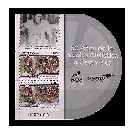 E)2014 COSTA RICA, 50 YEARS SPIN CYCLING, JOSE LUIS "EL NEGRO" SANCHEZ, SOUVENIR