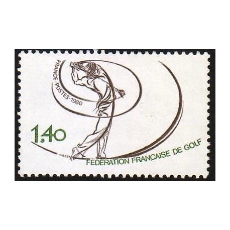 E) 1980 FRANCE, FEDERATION FRANCAIS DE GOLF, SINGLE