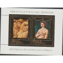O) 1987 GUINEA, NAKED, DOMINIQUE INGRES, RAFAEL, PAINTING, GOLD PLATED, XF