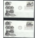 O) 1981 UNITED STATES - USA, AMERICAN ARCHITECTURE, BY 2 FDC XF