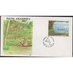O) 1979 COLOMBIA, JUNGLE, FOREST, LANDSCAPE AMAZONICO, RIVER, AMAZONAS, FDC XF