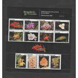 O) 2009 COLOMBIA, ORCHIDS, THIS SHEET HAS AN ERROR PRINTING HAVING THE SAME NAME