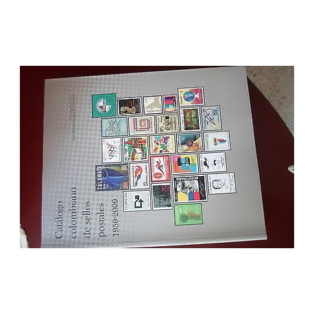 O) 2015 COLOMBIA, NEW- COLOMBIAN STAMPS CATALOG 1959 TO 2009, FULL COLOR SPANISH