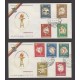O) 1961 COLOMBIA, BARRANQUILLA SPORTS IV BOLIVARIAN GAMES 1961, FDC XF
