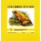 RO)2015 COLOMBIA, ENDEMIC BIODIVERSITY ENDANGERED, COMPLETE SERIES, GOLDEN POISO