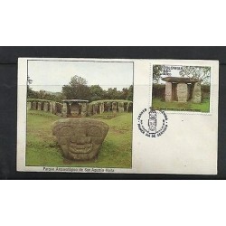 O) 1979 COLOMBIA, COLOMBIA, ARCHEOLOGIA, MONUMENTAL SCULPTURE LYTIC -ANTHROPOMO