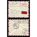 E)1969 COLOMBIA, CLASSIC CIRCULATED COVER FROM BOGOTA TO NEW YORK CITY, XF 