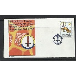O) 1980 COLOMBIA, COLOMBIAN LEAGUE OF FIGHT AGAINST CANCER, FDC XF