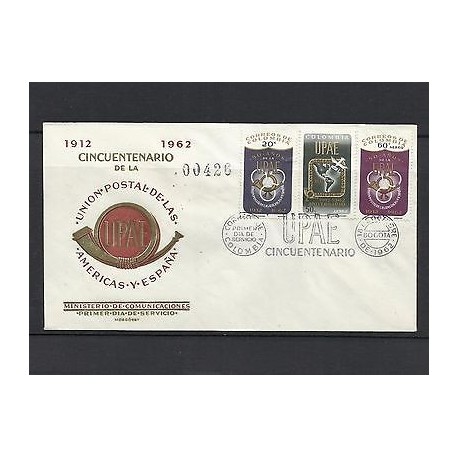 RO)1962 COLOMBIA, AMERICA UPAEP, 50 YEARS, FDC XF