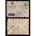 E)1947 CZHESCHOSLOVAKIA, AVIATOR, AIRPLANE, AIR MAIL, CIRCULATED COVER TO MEXICO