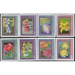 E)1971 HUNGARY, FLOWERS AND PLANTS, SET OF 8, MNH 