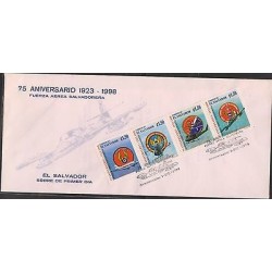 O) 1998 EL SALVADOR, AIR TRANSPORT OF THE ARMED FORCES, HELICOPTER,PLANES, FDC X