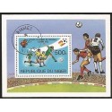 E)1982 NIGER, SPAIN 82 WORLD CUP SOCCER, CTO, SOUVENIR SHEET, MNH 
