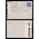 B)1943 GREAT BRITAIN, KING GEORGE VI , 2½d, BLUE, CIRCULATED COVER FROM GR