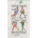 B)1989 BULGARIA, SKIING MEN, SKATING, SKIING WINTER, SOUVENIR SHEETS, MNH