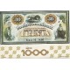 B)1976 BRAZIL, BILLET, MONEY, HORSEY, THIRTY THOUSAND REIS, 1000 AGENCY BANK
