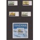 E)1987 TANZANIA, REPTILES OF TANZANIA, ANIMALS, CROCODRILE, SNAKE, TORTOISE