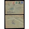 E)1942 CZECHOSLOVAKIA, LEAFS, AVIATOR, CIRCULATED COVER TO MEXICO, RARE DESTINAT