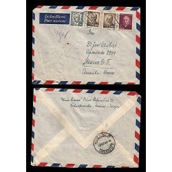 E)1948 CZECHOSLOVAKIA, TOMÁS MASARYK, CIRCULATED COVER TO MEXICO