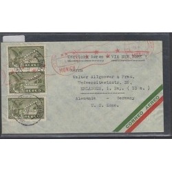 O)1947 MEXICO, WWII,SYMBOLS OF FLIGHT, CENSORSHIPS, TO GERMANY, XF