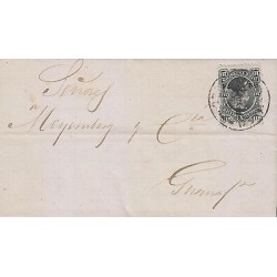 G)1874 MEXICO, HIDALGO ISSUE 10 CTS., COMPLETE LETTER CIRCULATED TO IRAPUATO, XF