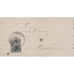 G)1875 MEXICO, HIDALGO ISSUE 10 CTS. CIRCULATED COVER FROM GUANAJUATO TO GUANAJU
