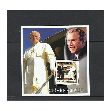O) 2003 SAO TOME AND PRINCIPE, POPE JOHN PAUL II - PRESIDENT GEORGE W. BUSH, SOU