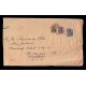E)1923 GERMANY, DEUTCHES REICH, PAIR OF 3, CIRCULATED COVER TO CHICAGO, XF