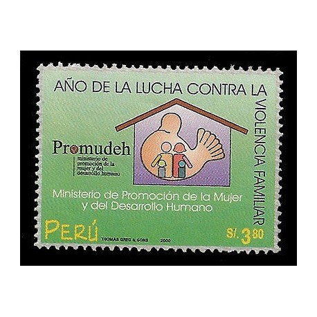 E)200O PERU, CAMPAIGN AGAINST DOMESTIC VIOLENCE, PROMUDEH, FAMILY, 1259 A578