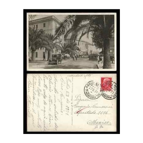 B)1931 ITALY, BUILDINGS, ARCHITECTURE, SCOTT A94, 75C ROSE RED, HOTEL CONCORDIA,