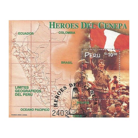 E)1998 PERU, HEROES OF THE CENEPA RIVER, MILITARY, MULTICOLORED, 1194 A533, MNH