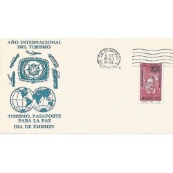 B)1967 MEXICO, PASSPORT, TOURISM, PEACE, TRANSPORT, INTERNATIONAL TOURIST YEAR